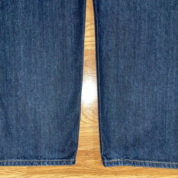 Levi’s 505 Regular Fit Straight Denim Jeans Mens Size 42x30 Dark Wash EUC - Picture 12 of 16